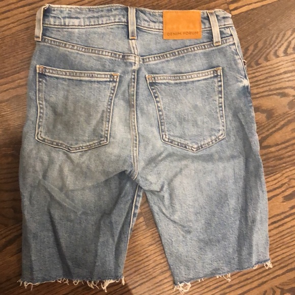 Denim forum jeans biker shorts. Worn once. Stylish - Picture 2 of 3